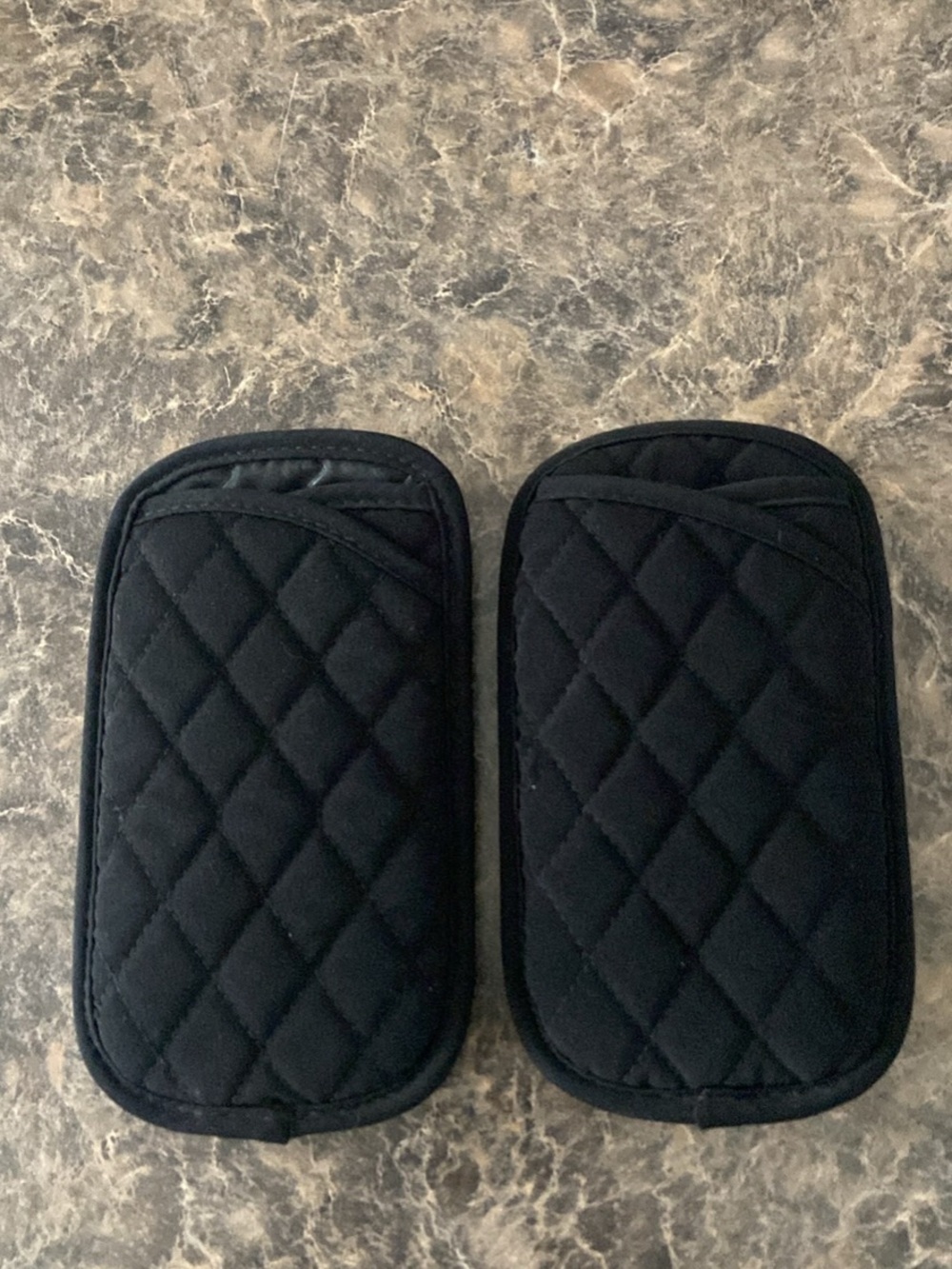 Quilted Black glasses case bundle